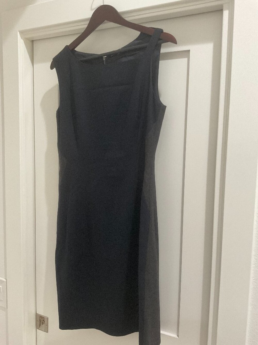 Tahari Midnight blue and grey dress Size 10